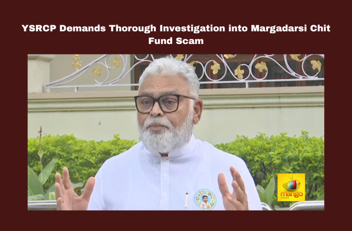 YSRCP Demands Thorough Investigation into Margadarsi Chit Fund Scam YSRCP Demands Thorough Investigation into Margadarsi Chit Fund Scam,Ambati Rambabu,Andhra Pradesh Politics,Chandrababu Naidu,Corruption,Margadarsi Chit Fund Scam,Ramoji Rao,Reserve Bank of India,Supreme Court,Undavalli Arun Kumar,YSRCP,YSRCP Latest News,YSRCP News,AP,AP News,AP Latest News,AP Politics,AP Political News 2024,Andhra Pradesh News,Andhra Pradesh Politics,Margadarsi Chit Fund Scam,Margadarsi Chit Fund,Margadarsi,Margadarsi Chit Fund Case,Margadarsi Scam,YSRCP Seeks Thorough Probe Into Margadarsi Scam,YSRCP Demands Thorough Investigation Into Margadarsi Scam,Tadepalli,Ambati Rambabu,Ambati Rambabu Latest News,Ambati Rambabu News,Ambati Rambabu Live,Ambati Rambabu Speech,Ambati Rambabu About Margadarsi Chit Fund Scam,YS Jagan,Mango News
