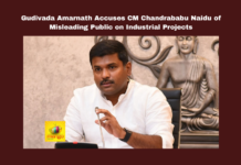 Gudivada Amarnath Accuses CM Chandrababu Naidu of Misleading Public on Industrial Projects, Gudivada Amarnath Accuses CM Chandrababu Naidu, Misleading Public on Industrial Projects, Andhra Pradesh Industries, Andhra Pradesh Politics, Chandrababu Naidu, Global Investors Summit, Gudivada Amarnath, Industrial Projects, Sricity, TDP Government, Visakhapatnam, YSRCP, Pawan Kalyan, AP Live Updates, AP Politics, Political News, Mango News