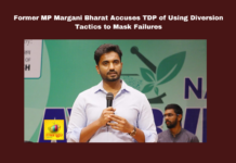 Former MP Margani Bharat Accuses TDP of Using Diversion Tactics to Mask Failures, Former MP Margani Bharat Accuses TDP, Accuses TDP, Andhra Pradesh Politics, Burning of Files, Chandrababu Naidu, Diversion Tactics, Madanapalle Fire, Margani Bharat, Polavaram Project, Super Six Promises, TDP, YSRCP, Pawan Kalyan, AP Live Updates, AP Politics, Political News, Mango News