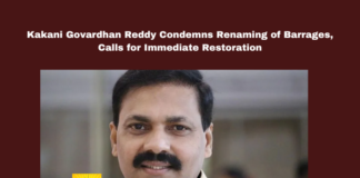 Kakani Govardhan Reddy Condemns Renaming of Barrages, Calls for Immediate Restoration, Barrage Renaming, Chandrababu Naidu, Kakani Govardhan Reddy, Mekapati Goutham Reddy, Nallapureddy Srinivasula Reddy., Nellore Barrage, Sangam Barrage, Somasila Project, TDP, YS Jagan Mohan Reddy, YSRCP, Renaming of Barrages, AP Live Updates, AP Politics, Political News, Mango News
