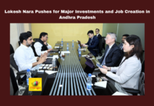 Lokesh Nara Pushes for Major Investments and Job Creation in Andhra Pradesh,Mango News,AP,AP News,Andhra Pradesh,AP Latest News,AP Politics,AP Political News,Chandrababu Naidu,Foxconn,Investments,It And Electronics,Job Creation,Nara Lokesh,CM Chandrababu,Minister Nara Lokesh,Minister Nara Lokesh Latest News,Minister Nara Lokesh Live,Minister Nara Lokesh Speech,Minister Nara Lokesh Pressmeet,Minister Nara Lokesh News,Job Creation in Andhra Pradesh,Lokesh Invites Foxconn To Set Up Manufacturing City,Nara Lokesh Meets Foxconn Representatives,Nara Lokesh Meets Foxconn Team,Foxconn Group Delegation Meets Lokesh,Manufacturing City In Andhra,Nara Lokesh And Foxconn Representatives Meeting,Nara Lokesh Meets Foxconn Delegation,Foxconn Manufacturing City In Andhra,Minister Nara Lokesh Meet Foxconn Delegation,Investments,Ap Investments,Nara Lokesh Meet Foxconn Company Representatives,Foxconn Company Representatives,Foxconn Company,Foxconn Company In AP,Andhra Pradesh Foxconn Company