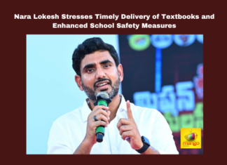 Nara Lokesh Stresses Timely Delivery of Textbooks and Enhanced School Safety Measures, Nara Lokesh Stresses Timely Delivery of Textbooks, Enhanced School Safety Measures, Nara Lokesh, Andhra Pradesh, School Education, Textbooks, Anakapalli Incident, Question Paper Leaks, Parent-Teacher Meeting, Teachers' Day, Education Policy, Sports Meets, School Safety, CM Chandrababu Naidu, Pawan Kalyan, AP Live Updates, AP Politics, Political News, Mango News
