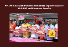 AP JAC Amaravati Demands Immediate Implementation of 12th PRC and Employee Benefits, AP JAC Amaravati Demands Immediate Implementation, 12th PRC, AP JAC Amaravati, Bopparaju Venkateswarlu, Government Employees, Interim Allowance, Pension, Contractual Employees, Employee Benefits, Eluru Meeting, NDA Alliance, Amaravati, CM Chandrababu Naidu, Pawan Kalyan, AP Live Updates, AP Politics, Political News, Mango News