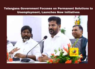 Telangana Government Focuses on Permanent Solutions to Unemployment, Launches New Initiatives, Permanent Solutions to Unemployment, Telangana Government Focuses Unemployment, Telangana, Revant Reddy, Rajiv Gandhi Civils Abhayahastam, Unemployment, Civil Services, Hyderabad, Singareni Collieries, Young India University, Young India Sports University, Telangana Jobs, Skill Development, TS Live Updates, TS Political News, Political News, Mango News