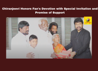 Chiranjeevi Honors Fan's Devotion with Special Invitation and Promise of Support, Chiranjeevi Honors Fan, Special Invitation and Promise of Support, Chiranjeevi, Eshwariah, Tirupati, Fan Dedication, Hyderabad, Vishwambhara, Telugu Cinema, Pawan Kalyan, Ayyappa Mala, Maruti Nagar Subramaniam, Tollywood, Latest Tollywood News, Tollywood Live Updates, Mango News