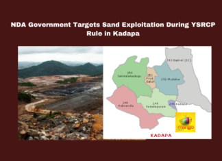 NDA Government Targets Sand Exploitation During YSRCP Rule in Kadapa, NDA Government Targets Sand Exploitation, Sand Exploitation During YSRCP Rule, Kadapa, Sand Mining Irregularities, NDA Government, YSRCP Rule, VG Venkata Reddy, Jayaprakash Power Ventures, Vigilance Investigation, Environmental Damage, YSR District, Annamaya District, Sand Mafia, CM Chandrababu Naidu, Pawan Kalyan, AP Live Updates, AP Politics, Political News, Mango News