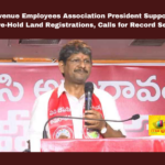 AP Revenue Employees Association President Supports Halt on Pre-Hold Land Registrations, Calls for Record Security, Vijayawada, AP Revenue Employees Association, Pre-Hold Land Registrations, Bopparaju Venkateshwarlu, 12th PRC, Revenue Conferences, Record Security, Madanapalle Case, Andhra Pradesh Government, Tehsildar Offices, CM Chandrababu Naidu, Pawan Kalyan, AP Live Updates, AP Politics, Political News, Mango News