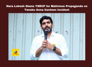 Nara Lokesh Slams YSRCP for Malicious Propaganda on Tanuku Anna Canteen Incident, Nara Lokesh Slams YSRCP, Tanuku Anna Canteen Incident, Nara Lokesh, YSRCP, Anna Canteen, Tanuku, Malicious Propaganda, Cleanliness, Hare Krishna Movement, Latest Anna Canteen News, CM Chandrababu Naidu, Pawan Kalyan, AP Live Updates, AP Politics, Political News, Mango News