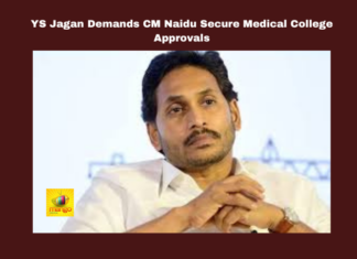 YS Jagan Demands CM Naidu Secure Medical College Approvals, YS Jagan Demands CM Naidu, Secure Medical College Approvals, YS Jagan Mohan Reddy, Chandrababu Naidu, Medical Colleges, Andhra Pradesh, Healthcare Reforms, YSRCP, Public Health Infrastructure, CM Chandrababu Naidu, Pawan Kalyan, AP Live Updates, AP Politics, Political News, Mango News