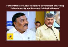 Former Minister Accuses Naidu's Government of Eroding Police Integrity and Favoring Political Influence", Former Minister Accuses Naidu's Government, Police Integrity, Andhra Pradesh Police, Chandrababu Naidu, Merugu Nagarjuna, TDP Government, YSRCP, Law Enforcement Integrity, IPS Officers, Political Influence, Andhra Pradesh Governance, CM Chandrababu Naidu, Pawan Kalyan, AP Live Updates, AP Politics, Political News, Mango News