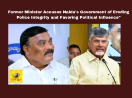 Former Minister Accuses Naidu's Government of Eroding Police Integrity and Favoring Political Influence", Former Minister Accuses Naidu's Government, Police Integrity, Andhra Pradesh Police, Chandrababu Naidu, Merugu Nagarjuna, TDP Government, YSRCP, Law Enforcement Integrity, IPS Officers, Political Influence, Andhra Pradesh Governance, CM Chandrababu Naidu, Pawan Kalyan, AP Live Updates, AP Politics, Political News, Mango News