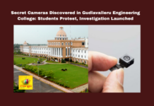 Secret Cameras Discovered in Gudlavalleru Engineering College: Students Protest, Investigation Launched, Secret Cameras Discovered, Gudlavalleru Engineering College, Secret Cameras, Student Protest, Nara Lokesh, Hostel Safety, Krishna District, College Scandal, Police Investigation, Harassment Prevention, Educational Institutions Safety, Hiden Cameras At Gudlavalleru Engineering College, CM Chandrababu Naidu, Pawan Kalyan, AP Live Updates, AP Politics, Political News, Live Updates, Breaking News, Headlines, Live News, Mango News