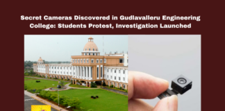 Secret Cameras Discovered in Gudlavalleru Engineering College: Students Protest, Investigation Launched, Secret Cameras Discovered, Gudlavalleru Engineering College, Secret Cameras, Student Protest, Nara Lokesh, Hostel Safety, Krishna District, College Scandal, Police Investigation, Harassment Prevention, Educational Institutions Safety, Hiden Cameras At Gudlavalleru Engineering College, CM Chandrababu Naidu, Pawan Kalyan, AP Live Updates, AP Politics, Political News, Live Updates, Breaking News, Headlines, Live News, Mango News