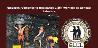 Singareni Collieries to Regularize 2364 Workers as General Laborers, 2364 Workers as General Laborers, Singareni Collieries, Worker Regularization, N. Balaram, General Laborers, Transfer Workers, Employment News, Internal Promotions, Karunya Recruitment, SCCL, Hyderabad, Regularize 2364 Workers, Telangana, TS Live Updates, TS Political News, Political News, Mango News