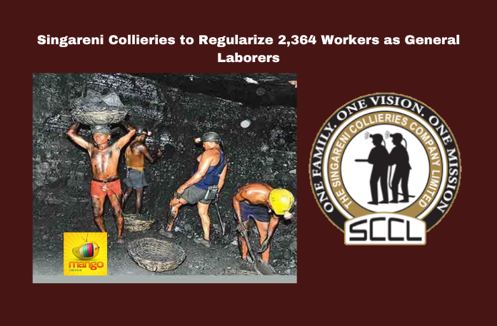 Singareni Collieries to Regularize 2,364 Workers as General Laborers Singareni Collieries to Regularize 2364 Workers as General Laborers, 2364 Workers as General Laborers, Singareni Collieries, Worker Regularization, N. Balaram, General Laborers, Transfer Workers, Employment News, Internal Promotions, Karunya Recruitment, SCCL, Hyderabad, Regularize 2364 Workers, Telangana, TS Live Updates, TS Political News, Political News, Mango News