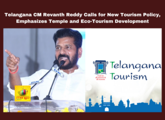 Telangana CM Revanth Reddy Calls for New Tourism Policy, Emphasizes Temple and Eco-Tourism Development, Eco-Tourism Development, New Tourism Policy, Telangana Tourism, Revanth Reddy, Eco-Tourism, Temple Tourism, Health Tourism, Yadagirigutta, New Zoo, Tourism Policy, Raja Gopuram, VTDA, Hyderabad, Telangana, TS Live Updates, TS Political News, Political News, Mango News