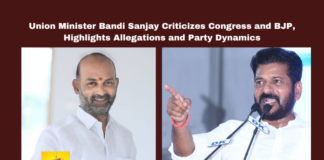 Union Minister Bandi Sanjay Criticizes Congress and BJP, Highlights Allegations and Party Dynamics, Bandi Sanjay, BJP Workshop, Congress Criticism, MIM, Asaduddin Owaisi, Article 370, Political Allegations, MLC Kavitha, Hyderabad Politics, Bandi Sanjay Criticizes Congress, Telangana, TS Live Updates, TS Political News, Political News, Mango News