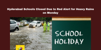 Hyderabad Schools Closed Due to Red Alert for Heavy Rains on Monday, Hyderabad Weather Alert, Heavy Rains, School Closures, Meteorological Department, Red Alert, Hyderabad District Collector, GHMC, Safety Measures, Emergency Contacts, Emergency Response, Telangana, TS Live Updates, TS Political News, Political News, Mango News
