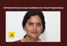 CS Shanti Kumari Issues Guidelines for Flood Preparedness, CS Shanti Kumari Issues Guidelines, Guidelines for Flood Preparedness, Telangana Floods, CS Shanti Kumari, Flood Preparedness, Heavy Rains, Public Safety Measures, Weather Today, Heavy Rains For Another Three Days, Heavy Rains, Heavy Rains In Telangana, Weather Report, Red Alert In Hyderabad, TS Live Updates, Political News, Mango News