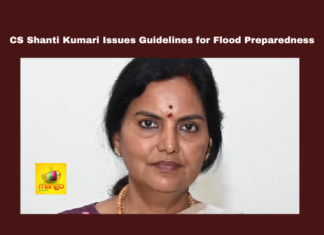 CS Shanti Kumari Issues Guidelines for Flood Preparedness, CS Shanti Kumari Issues Guidelines, Guidelines for Flood Preparedness, Telangana Floods, CS Shanti Kumari, Flood Preparedness, Heavy Rains, Public Safety Measures, Weather Today, Heavy Rains For Another Three Days, Heavy Rains, Heavy Rains In Telangana, Weather Report, Red Alert In Hyderabad, TS Live Updates, Political News, Mango News