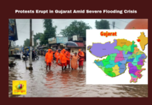 Protests Erupt in Gujarat Amid Severe Flooding Crisis, Gujarat Amid Severe Flooding Crisis, Gujarat Floods, Jamnagar Flooding, Vipul Protest, Relief Operations, NDRF, Gujarat Crisis, Flood Relief, Gujarat News, BJP, PM Modi, Gujarat Live Updates, Modi, NDRF, Live Updates, Breaking News, Headlines, Live News, Mango News