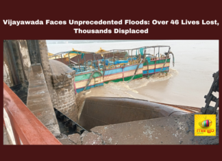 Vijayawada Faces Unprecedented Floods: Over 46 Lives Lost, Thousands Displaced, Vijayawada Faces Unprecedented Floods, Vijayawada floods, Budameru river, Krishna River flooding, Operation Budameru, Andhra Pradesh disaster, flood relief, Vijayawada weather, emergency response, low-pressure system, historical floods in Vijayawada, 46 Lives Lost, Pawan Kalyan, AP Live Updates, Live Updates, Breaking News, Headlines, Live News, Mango News