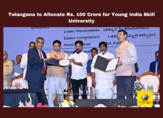 Telangana to Allocate Rs. 100 Crore for Young India Skill University, Telangana to Allocate Rs. 100 Crore, Young India Skill University, Skill University, Rs. 100 Crore, Telangana News, Revanth Reddy, Young India Skill University, Anand Mahindra, Telangana Government, Telangana, TS Politics, TS Live Updates, Political News, Mango News