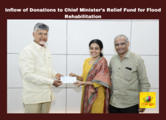 Inflow of Donations to Chief Minister’s Relief Fund for Flood Rehabilitation, Inflow of Donations to Chief Minister’s Relief Fund, Chief Minister’s Relief Fund, Chief Minister’s Relief Fund, Flood Rehabilitation, Pawan Kalyan, Rajanagaram MLA donation, Secretariat Engineers donation, Donations For Floods, Andhra Pradesh, Pawan Kalyan, AP Live Updates, Live Updates, Breaking News, Headlines, Live News, Mango News