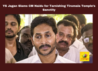 YS Jagan Slams CM Naidu for Tarnishing Tirumala Temple’s Sanctity, YS Jagan Slams CM Naidu, Tarnishing Tirumala Temple’s Sanctity, Ys Jagan, Slams Naidu, Tirumala, Temple, Ghee Controversy, Chandrababu Naidu, Allegations, TTD, Management, Andhra Pradesh, Politics, AP Live Updates, Live Updates, Breaking News, Headlines, Live News, Mango News