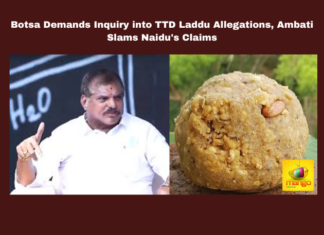 Botsa Demands Inquiry into TTD Laddu Allegations, Ambati Slams Naidu's Claims, Botsa Satyanarayana, Ambati Rambabu, Chandrababu Naidu, TTD Laddu Allegations, Ghee Adulteration Inquiry, YSRCP, Political Allegations, Tirumala Temple, Religious Sentiments, TDP Government Failures, Pawan Kalyan, AP Live Updates, Live Updates, Breaking News, Headlines, Live News, Mango News
