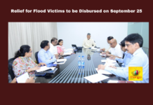 Relief for Flood Victims to be Disbursed on September 25, Relief for Flood Victims, Flood Relief Andhra Pradesh, Chandrababu Naidu, Financial Assistance, Flood Victims, Amaravati, September 25, Insurance Settlement, Flood Damage, Crop Loss, Vehicle Damage, Andhra Pradesh, AP Live Updates, Live Updates, Breaking News, Headlines, Live News, Mango News