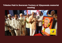 Tributes Paid to Sitaram Yechury at Vijayawada Memorial Event