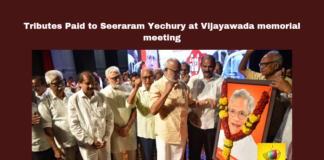 Tributes Paid to Sitaram Yechury at Vijayawada Memorial Event