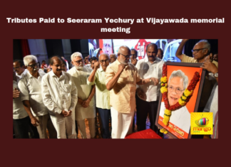 Tributes Paid to Sitaram Yechury at Vijayawada Memorial Event