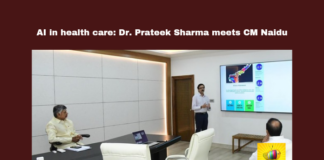 AI in Healthcare: Dr. Prateek Sharma Meets CM Chandrababu to Discuss AI Applications, AI in Healthcare, Dr. Prateek Sharma Meets CM Chandrababu, AI Applications, AI in healthcare, Dr. Prateek Sharma, Chandrababu Naidu, ASE President, AI in Andhra Pradesh, maternal and child health, AIG Hospitals, healthcare innovation, Andhra Pradesh government, Andhra Pradesh, AP Live Updates, Live Updates, Breaking News, Headlines, Live News, Mango News