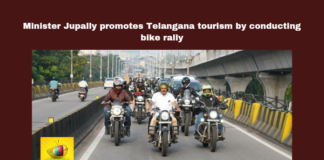 Tourism Minister Encourages Youth to Promote Telangana Tourism through Bike Rally, Telangana tourism, bike rally, Buddhavanam theme park, Jupalli Krishna Rao, youth involvement, World Environment Day, International Tourism Week, Nagarjunasagar, Hyderabad bike rally, Telangana tourist destinations, Telangana, TS Live Updates, TS Political News, Political News, Mango News