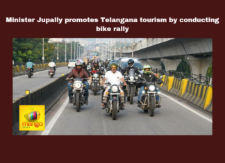 Tourism Minister Encourages Youth to Promote Telangana Tourism through Bike Rally, Telangana tourism, bike rally, Buddhavanam theme park, Jupalli Krishna Rao, youth involvement, World Environment Day, International Tourism Week, Nagarjunasagar, Hyderabad bike rally, Telangana tourist destinations, Telangana, TS Live Updates, TS Political News, Political News, Mango News