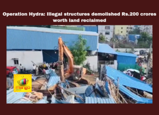 Illegal Structures Demolished in Hyderabad’s Kukatpally and Patancheru; ₹200 Crore Worth of Government Land Reclaimed,  Hyderabad demolitions, illegal constructions, Kukatpally Nallacheruvu, government land reclamation, Hydra officials, Telangana urban development, Aminpur demolitions, Patancheru illegal structures, urban land value, property demolition, Telangana, TS Live Updates, TS Political News, Political News, Mango News