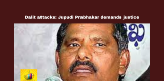 Dalit Attacks Condemned; Jupudi Prabhakar Rao Demands Justice, Dalit Rights, Jupudi Prabhakar Rao, MLA Nanaji, Raghurama Krishnam Raju, YSRCP, Dr. Ambedkar, Chandrababu Naidu, Pawan Kalyan, Kakinada, Dalit Attacks, Andhra Pradesh, AP Live Updates, Live Updates, Breaking News, Headlines, Live News, Mango News