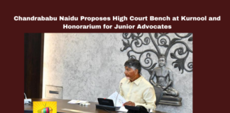 Chandrababu Naidu Proposes High Court Bench at Kurnool and Honorarium for Junior Advocates, High Court Bench Kurnool, Chandrababu Naidu, Junior Advocates, Rs 10,000 Honorarium, International Law School, Amaravathi, Law Department Review, Prosecution Wing, Government Properties, Chandrababu Naidu Proposes High Court, Andhra Pradesh, AP Live Updates, Live Updates, Breaking News, Headlines, Live News, Mango News