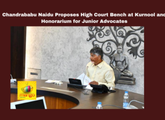 Chandrababu Naidu Proposes High Court Bench at Kurnool and Honorarium for Junior Advocates, High Court Bench Kurnool, Chandrababu Naidu, Junior Advocates, Rs 10,000 Honorarium, International Law School, Amaravathi, Law Department Review, Prosecution Wing, Government Properties, Chandrababu Naidu Proposes High Court, Andhra Pradesh, AP Live Updates, Live Updates, Breaking News, Headlines, Live News, Mango News