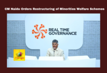 CM Naidu Orders Restructuring of Minorities Welfare Schemes, CM Naidu Orders, Minorities Welfare Schemes, Minorities Welfare, Chandrababu Naidu, TDP Government, Pradhana Mantri Jana Vikas Yojana, Shadikhana Projects, Wakf Board Lands, Haj House, Christian Bhavan, Imam Honorarium, Haj Pilgrimage, Andhra Pradesh, AP Live Updates, Live Updates, Breaking News, Headlines, Live News, Mango News