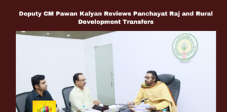 Deputy CM Pawan Kalyan Reviews Panchayat Raj and Rural Development Transfers, Reviews Panchayat Raj and Rural Development, Pawan Kalyan, Panchayat Raj, Rural Development, Officer Transfers, Khader Basha, Vinathi Aruna, SC Officer, Dwama Project, Rural Infrastructure, Andhra Pradesh, AP Live Updates, Live Updates, Breaking News, Headlines, Live News, Mango News