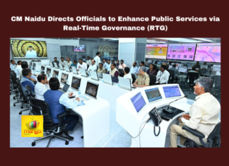 CM Naidu Directs Officials to Enhance Public Services via Real-Time Governance (RTG), Enhance Public Services via Real-Time Governance, Enhance Public Services, CM Naidu Directs Officials, Real-Time Governance, CM Chandrababu Naidu, RTG Centre, Public Services, Central Command Control Centre, Andhra Pradesh, AP Live Updates, Live Updates, Breaking News, Headlines, Live News, Mango News
