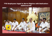 TTD Employees Urged to Serve Pilgrims with Dedication: Additional EO, Serve Pilgrims with Dedication, TTD Employees, TTD, Pilgrim Services, Brahmotsavam 2024, Sri Venkateswara Swamy, Temple Employees, Thirumala Laddu, Thirumala News, TTD, Tirumala, Tirumala Tirupati, Venkateswara Swamy, Tirupati, Latest Tirupati News, Andhra Pradesh, AP Live Updates, Live Updates, Breaking News, Headlines, Live News, Mango News