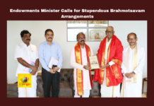 Endowments Minister Calls for Stupendous Brahmotsavam Arrangements, Brahmotsavam Arrangements, Minister Calls for Brahmotsavam Arrangements, Brahmotsavam 2024, TTD, Garuda Seva, Endowments Minister, Pilgrim Services, Tirumala Festival, Allegations on TTD Laddu, Thirumala Laddu, Thirumala News, TTD, Tirumala, Tirumala Tirupati, Venkateswara Swamy, Tirupati, Latest Tirupati News, Andhra Pradesh, AP Live Updates, Live Updates, Breaking News, Headlines, Live News, Mango News