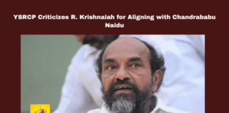 YSRCP Criticizes R. Krishnaiah for Aligning with Chandrababu Naidu, YSRCP Criticizes R. Krishnaiah, Aligning with Chandrababu Naidu, YSRCP, R. Krishnaiah, Chandrababu Naidu, BC Communities, Political Betrayal, Rajya Sabha, YS Jagan, Pawan Kalyan, Andhra Pradesh, AP Live Updates, Live Updates, Breaking News, Headlines, Live News, Mango News