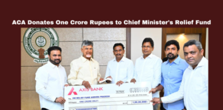 ACA Donates One Crore Rupees to Chief Minister's Relief Fund, Chief Minister's Relief Fund, ACA Donates One Crore Rupees, One Crore Rupees, One Crore Rupees to Chief Minister's Relief Fund, ACA Donation, Chief Minister Relief Fund, Kesineni Sivanath, Flood Relief, Chandrababu Naidu, Pawan Kalyan, Andhra Pradesh, AP Live Updates, Live Updates, Breaking News, Headlines, Live News, Mango News