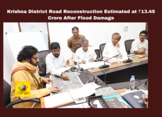 Krishna District Road Reconstruction Estimated at ₹13.45 Crore After Flood Damage, ₹13.45 Crore After Flood Damage, Krishna District Road Reconstruction, Road Reconstruction Estimated, Krishna District Road, Flood Damage, Edurumondi-Gollamanda Road, Pawan Kalyan, Road Reconstruction, Andhra Pradesh, AP Live Updates, Live Updates, Breaking News, Headlines, Live News, Mango News