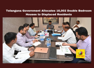 Telangana Government Allocates 16002 Double Bedroom Houses to Displaced Residents, Hyderabad, Moosi Development Project, Double Bedroom Houses, CM Revanth Reddy, Housing Allocation, Encroachment Removal, Urban Development, CCTV Installation, Double Bedroom Houses to Displaced Residents, 16002 Double Bedroom Houses Allocated, Telangana, TS Live Updates, TS Political News, Political News, Mango News